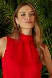 BLUSA GOLA ALTA LAÇO COLEÇÃO VERÃO 24