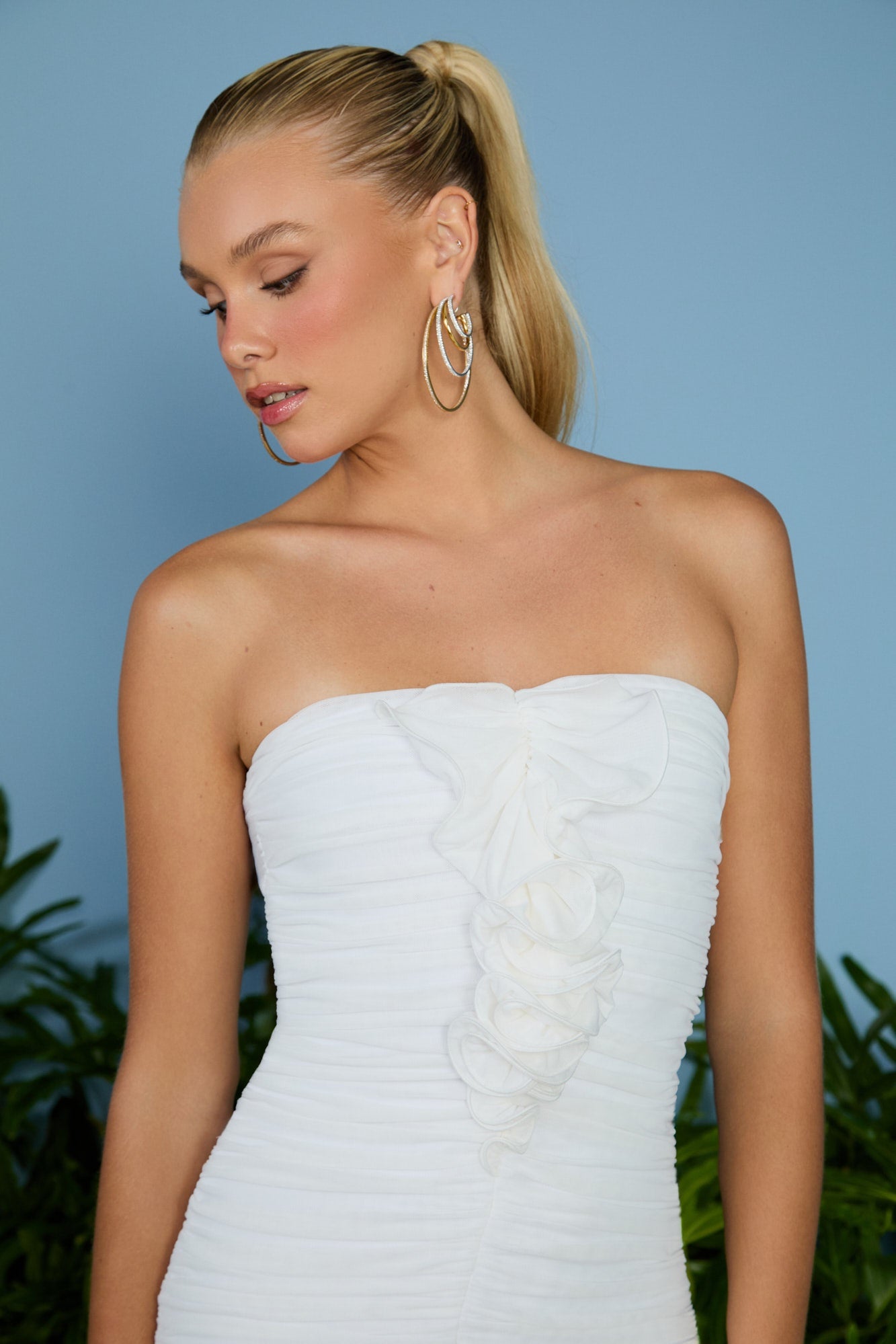 VESTIDO MIDI MIRANDA DRAPEADO COLEÇÃO VERÃO 26