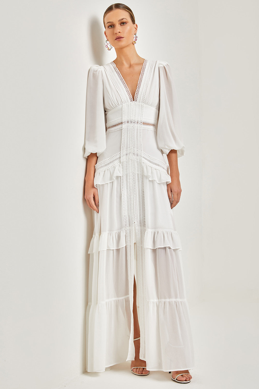 VESTIDO LONGO FENDA CLARA COLEÇÃO VERÃO 24