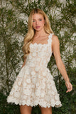 VESTIDO CURTO GIANE FLOR COLEÇÃO VERÃO 27