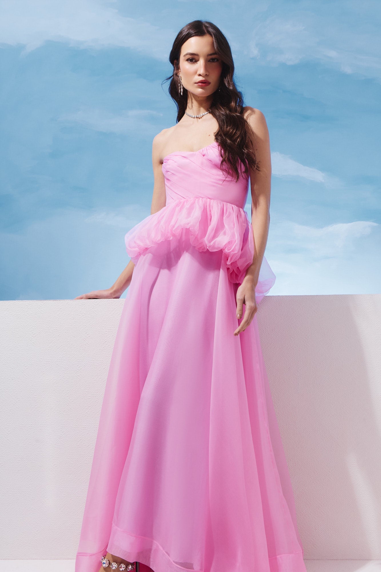 VESTIDO LONGO BASQUE COLEÇÃO VERÃO 27