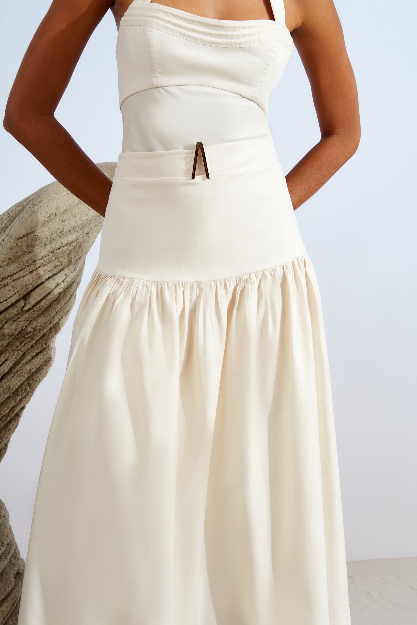 SAIA MIDI FRANZIDO DETALHE METAL COLEÇÃO ALTO VERÃO 26