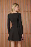 VESTIDO CURTO MELINA DECOTE V COLEÇÃO INVERNO 25
