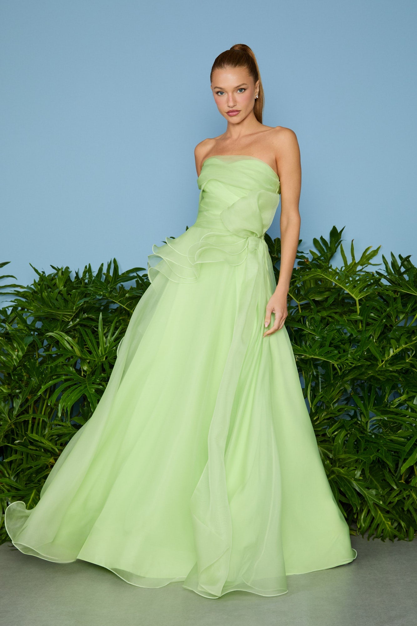 VESTIDO LONGO JOAN GODE BABADOS COLEÇÃO VERÃO 26