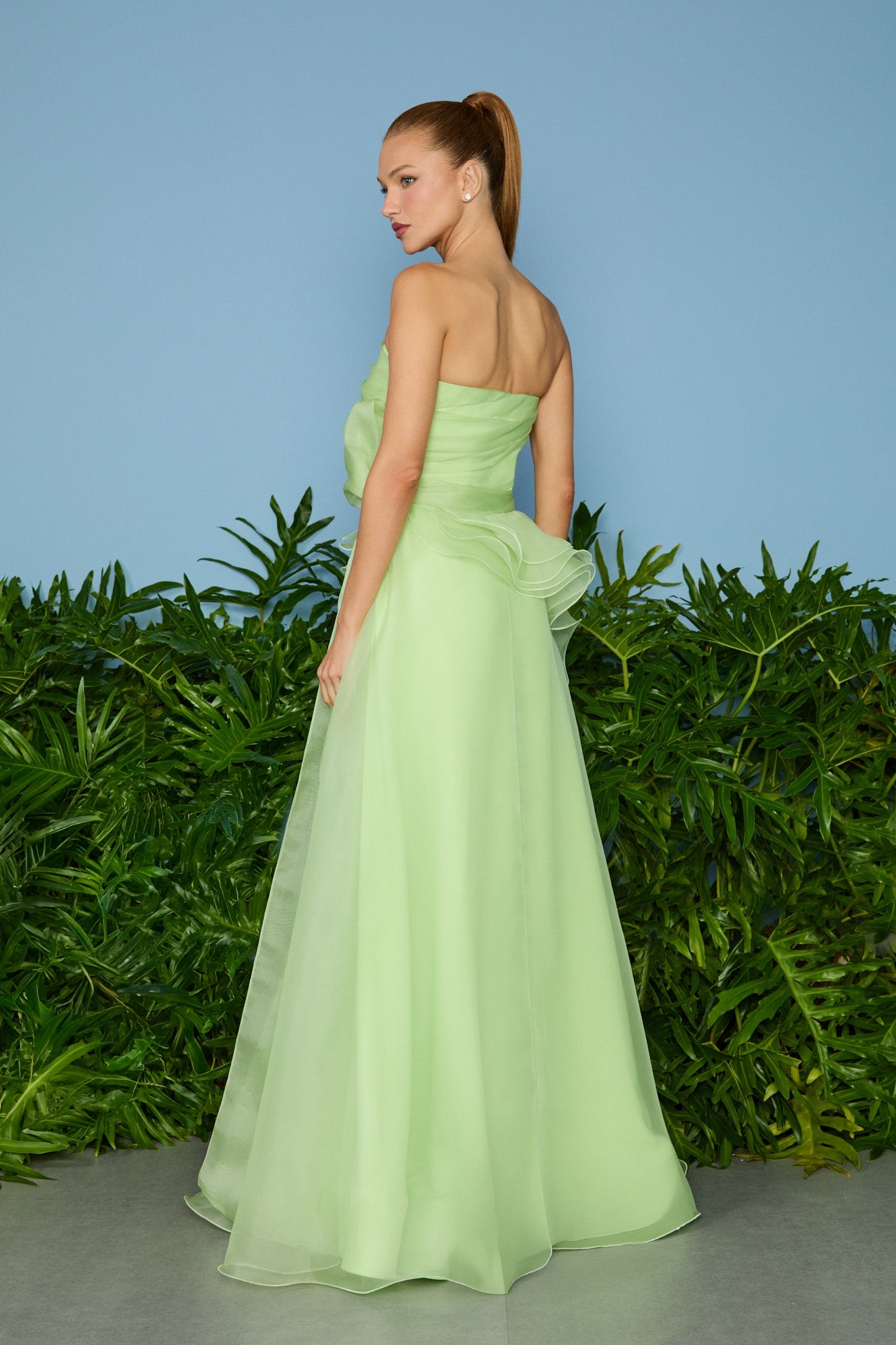 VESTIDO LONGO JOAN GODE BABADOS COLEÇÃO VERÃO 26