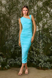 VESTIDO MIDI LAVINIA DRAPEADO COLEÇÃO VERÃO 27