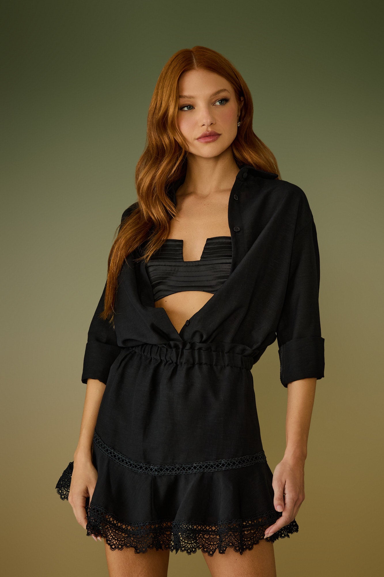 CAMISA FLORA LINHO COLEÇÃO ALTO VERÃO 26