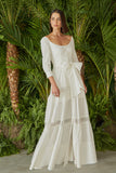 VESTIDO LONGO ENTREMEIOS RENDA COLEÇÃO VERÃO 24