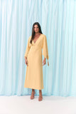 VESTIDO LONGUETE MANGA FARTA TENCEL COLEÇÃO VERÃO 26
