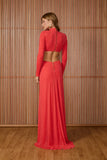 VESTIDO LONGO MARGOT GOLA ALTA COLEÇÃO INVERNO 25