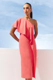 VESTIDO OMBRO SO BABADO DECOTE COLEÇÃO VERÃO 27