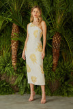 VESTIDO MIDI OMBRO SÓ LAÇO JACQUARD COLEÇÃO VERÃO 24