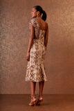 VESTIDO MIDI RECORTES SERPENTE COLEÇÃO INVERNO 25