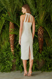 VESTIDO MIDI DECOTE TIRAS COLEÇÃO VERÃO 24