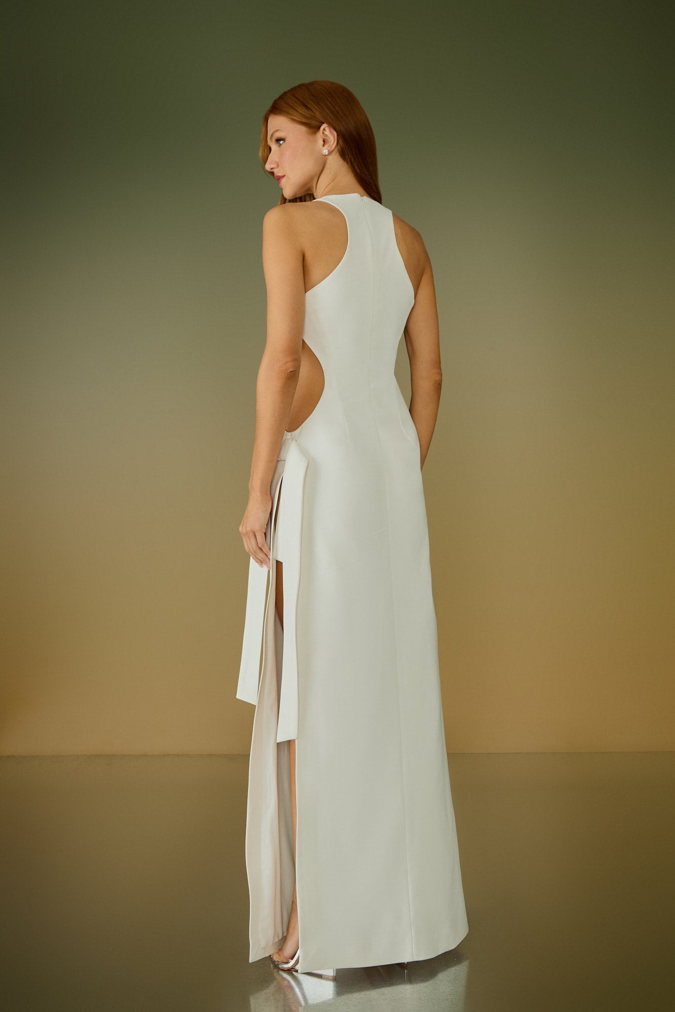 VESTIDO LONGO AURORA FENDA LATERAL COLEÇÃO ALTO VERÃO 26