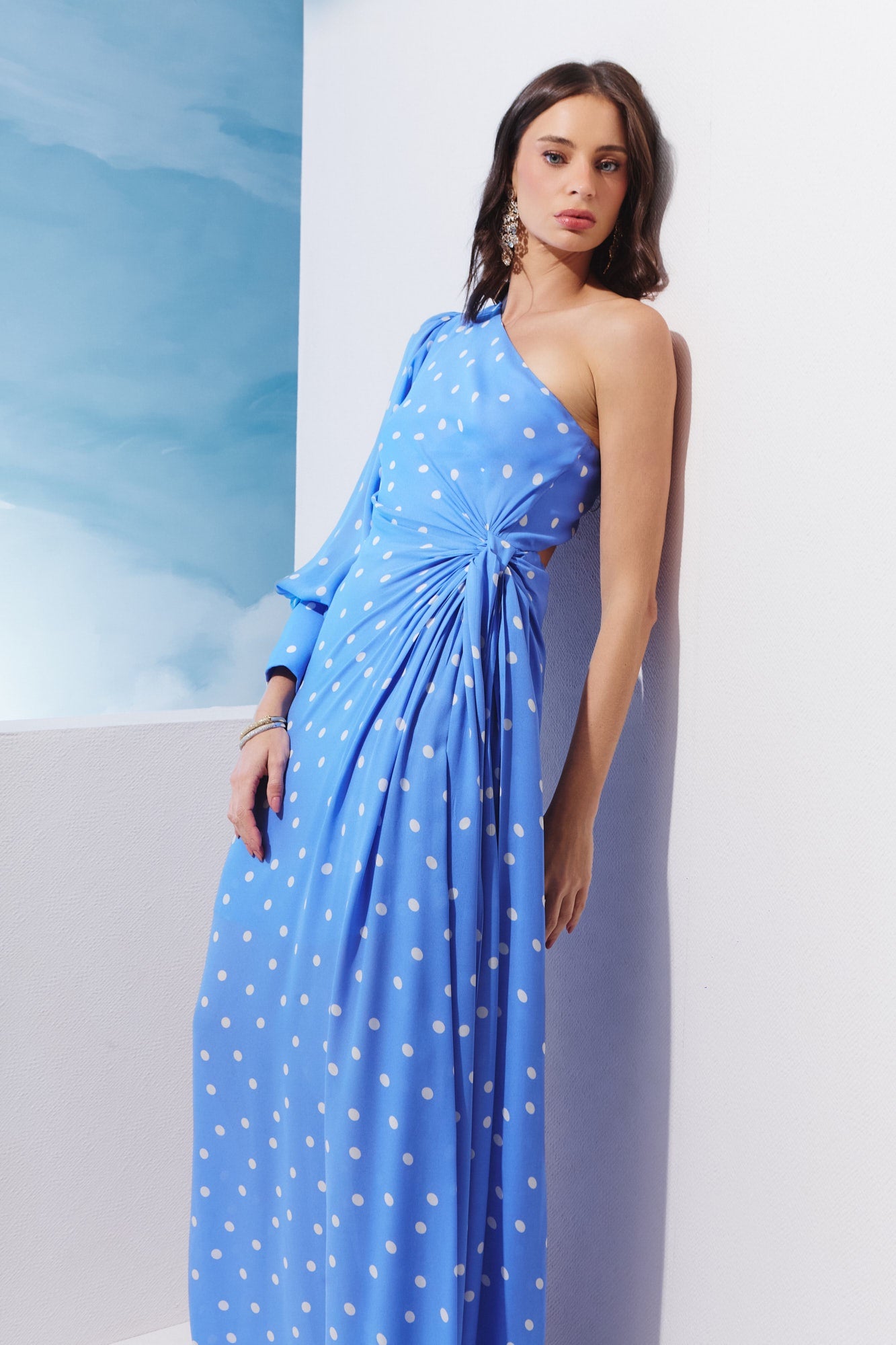 VESTIDO LONGO OMBRO SÓ POA ATLÂNTICO COLEÇÃO VERÃO 27