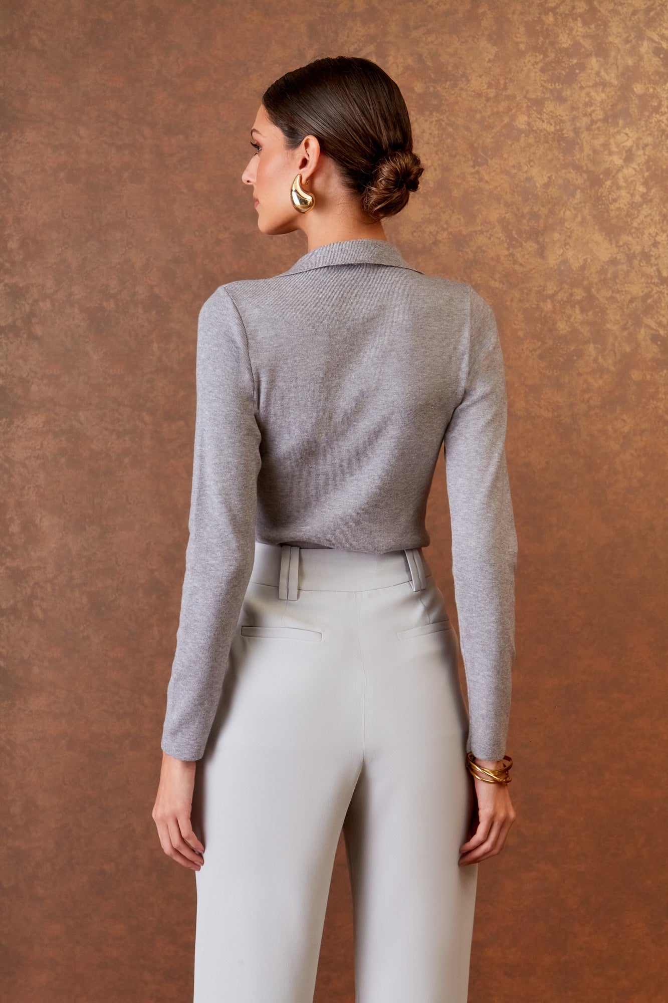 BLUSA POLO TRICOT BOTÕES COLEÇÃO INVERNO 25