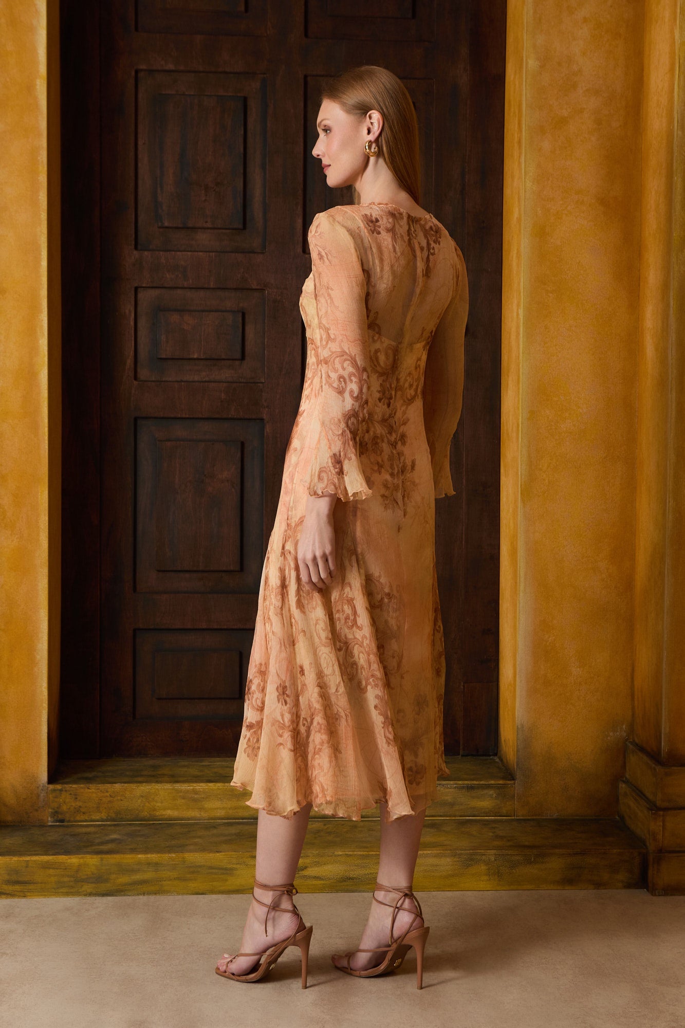 VESTIDO MIDI NESGAS ESTAMPA CARTE COLEÇÃO INVERNO 26