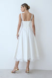VESTIDO MIDI DETALHES EM RENDA ALCA E BARRA COLEÇÃO INVERNO 26