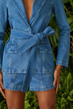 BLAZER JEANS LAPELA COLEÇÃO VERÃO 24