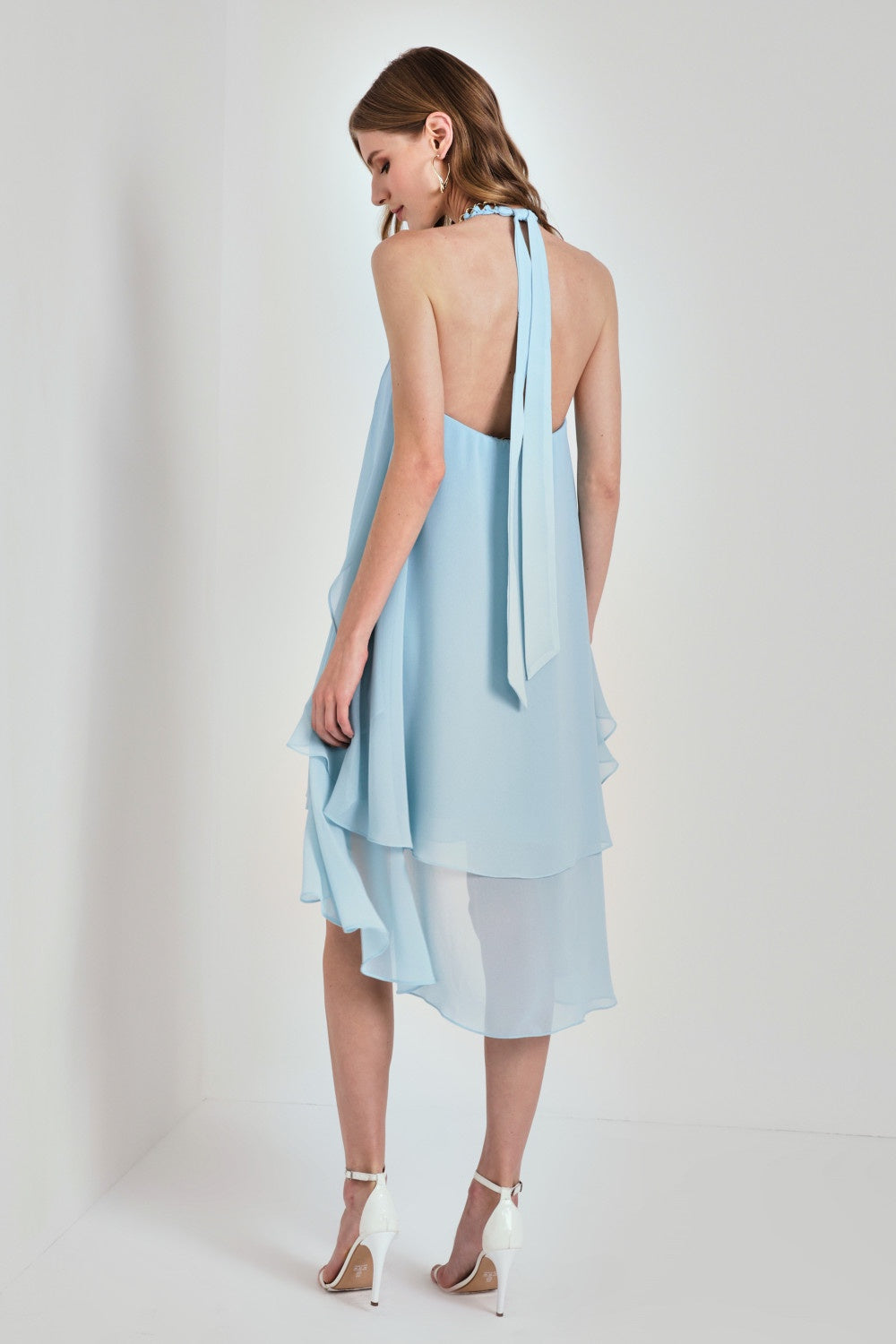 VESTIDO OCEANO EM CAMADAS COLEÇÃO VERÃO 26
