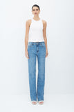 CALÇA RETA JEANS COM COS MEDIO COLEÇÃO VERÃO 26