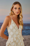 VESTIDO LONGO BETINA  BABADOS COLEÇÃO ALTO VERÃO 25