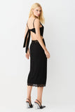 VESTIDO MIDI AMARRACAO LATERAL PERNA E COSTAS COLEÇÃO INVERNO 26
