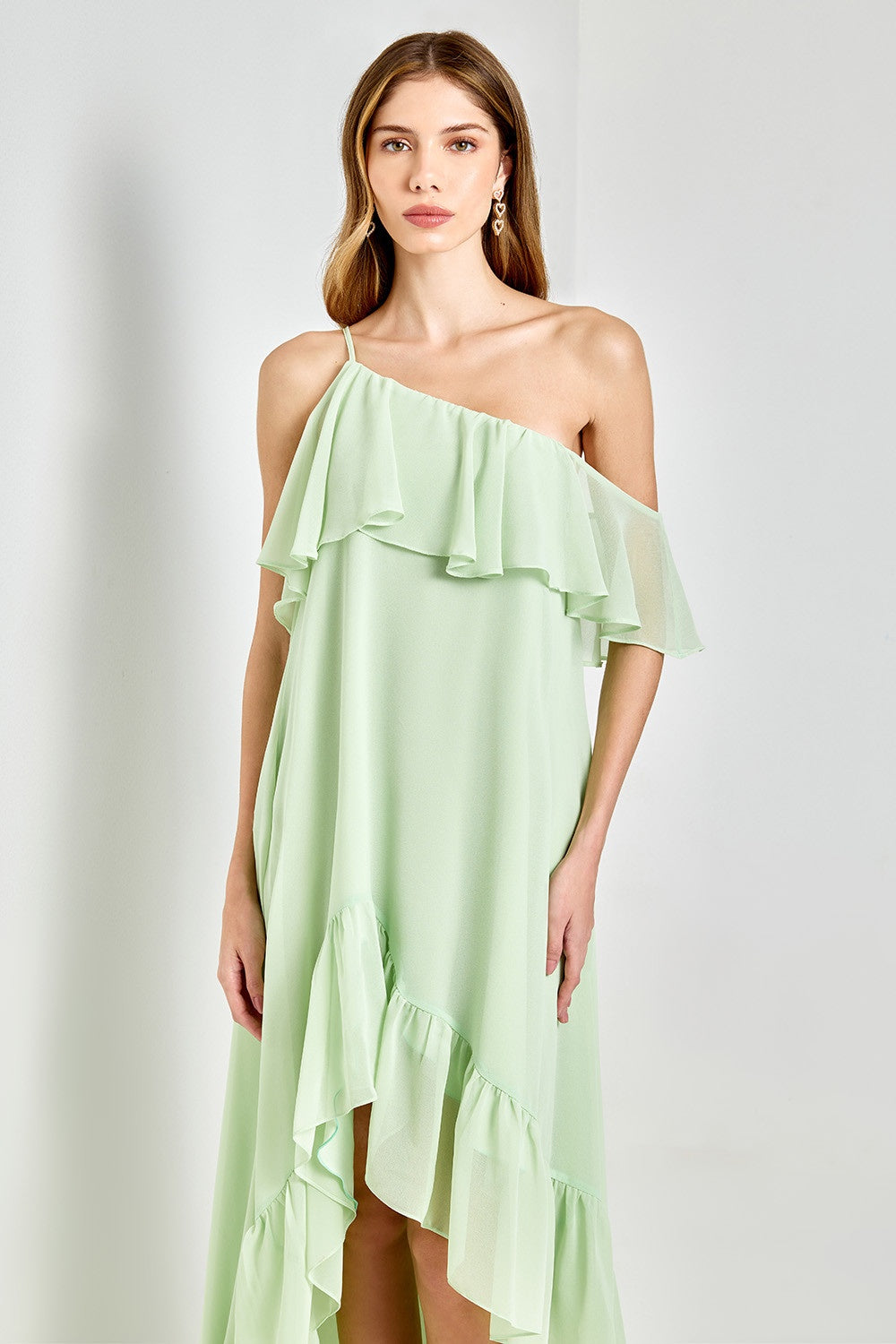 VESTIDO MULLET ASSIMETRICO BRUMA COLEÇÃO VERÃO 26
