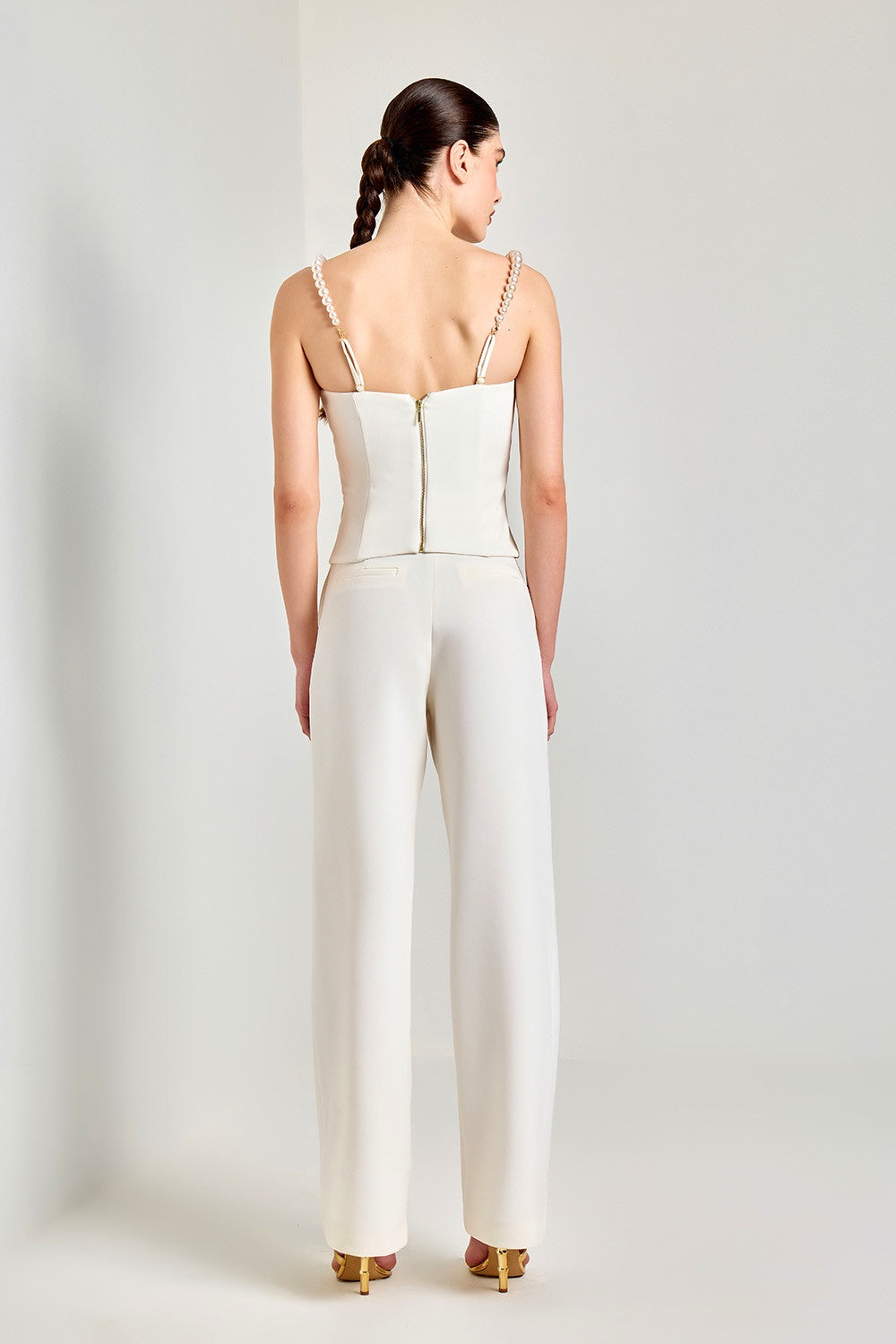 CONJUNTO DE BLUSA PEARLS E CALÇA CONCHA COLEÇÃO VERÃO 25