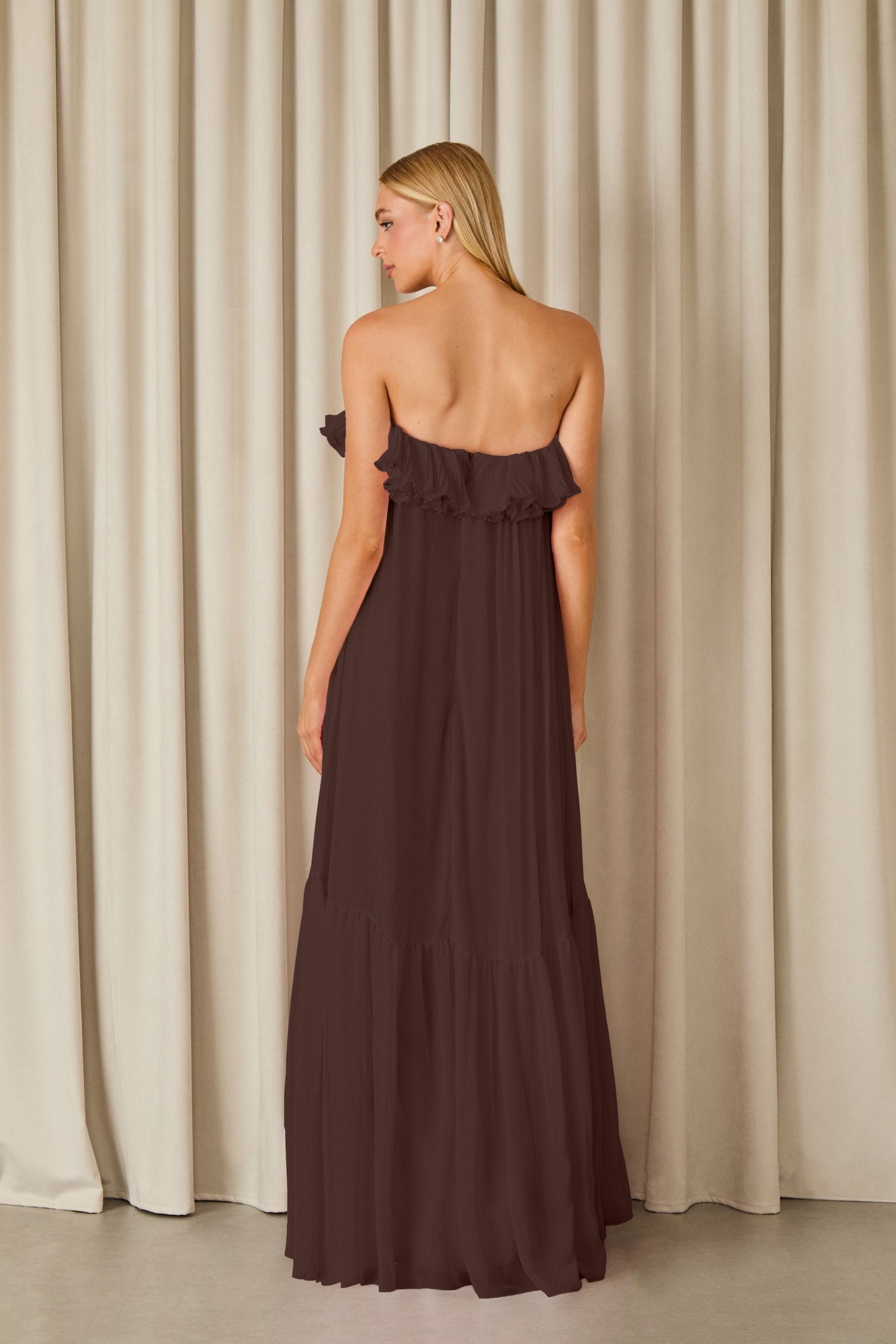 VESTIDO LONGO MANUELA TOMARA QUE CAIA COLEÇÃO INVERNO 26