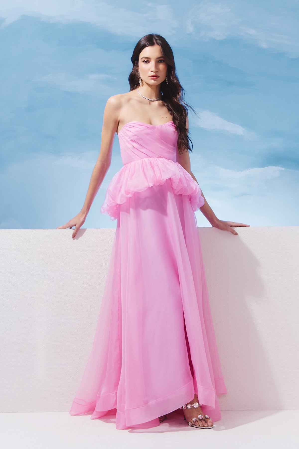 VESTIDO LONGO BASQUE COLEÇÃO VERÃO 27