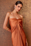 VESTIDO MIDI PLISSADO COLEÇÃO INVERNO 25