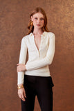 BLUSA POLO TRICOT BOTÕES COLEÇÃO INVERNO 25