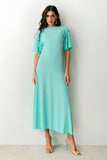 VESTIDO MIDI SOBREPOSIÇÃO DUPLA DECOTE E COSTAS COLEÇÃO VERÃO 27