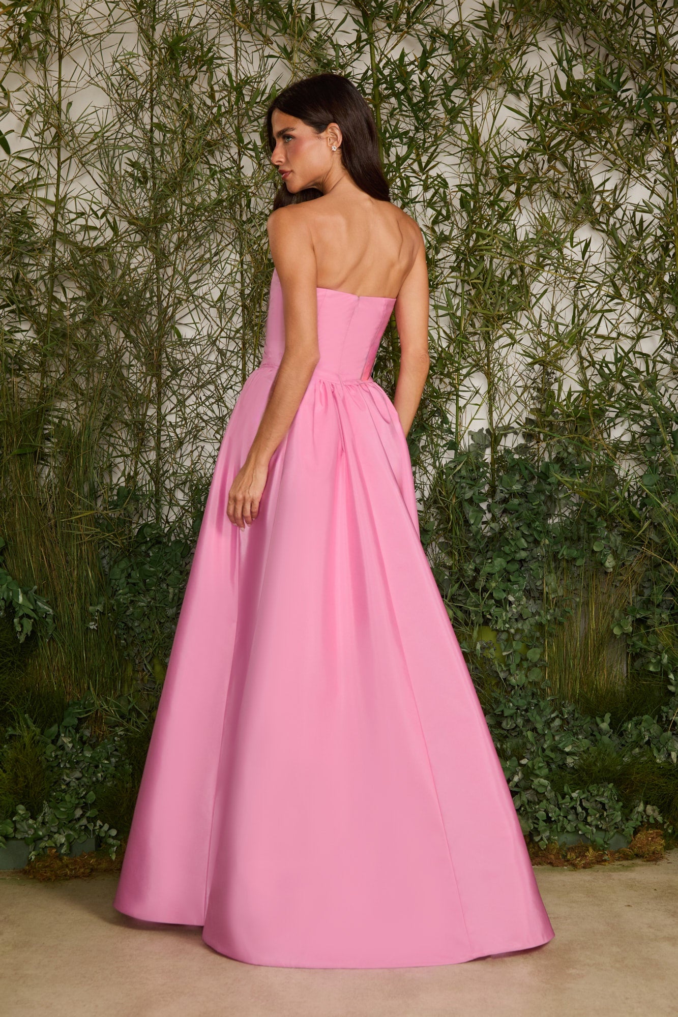 VESTIDO LONGO PAMELA TAFETA COLEÇÃO VERÃO 27