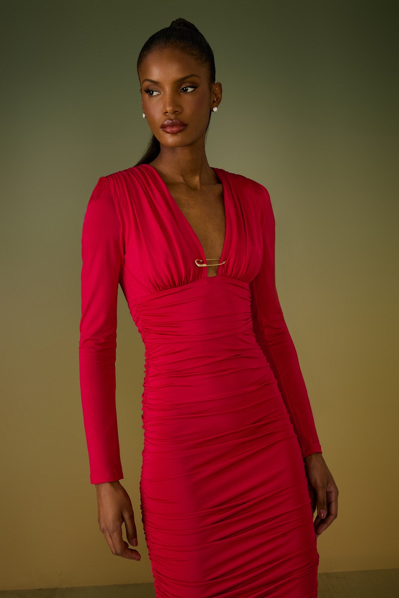 VESTIDO MIDI BETINA ALFINETE COLEÇÃO ALTO VERÃO 26