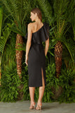 VESTIDO OMBRO SÓ BABADOS ORGANZA COLEÇÃO VERÃO 24