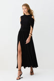 VESTIDO MIDI SOBREPOSICAO FLUIDA COM FRANZIDOS CORPO COLEÇÃO INVERNO 26