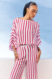 CONJUNTO DE BLUSA E CALÇA LISTRADO SIRENA COLEÇÃO VERÃO 27