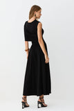VESTIDO MIDI SOBREPOSICAO FLUIDA COM FRANZIDOS CORPO COLEÇÃO INVERNO 26