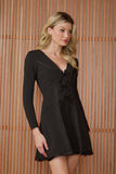 VESTIDO CURTO MELINA DECOTE V COLEÇÃO INVERNO 25