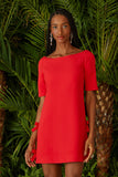 VESTIDO CURTO LACINHO LATERAIS COLEÇÃO VERÃO 24