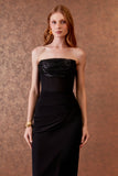 VESTIDO LONGO BOJO PAETE DEGAGE COLEÇÃO INVERNO 25