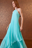 VESTIDO LONGO PLISSADO CAMADAS COLEÇÃO INVERNO 25