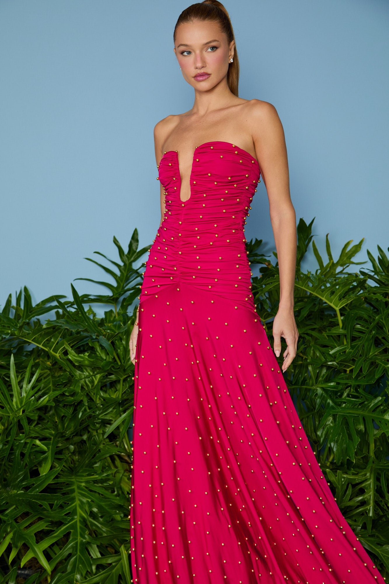 VESTIDO LONGO NAOMI DECOTE FERRAGEM COLEÇÃO VERÃO 26