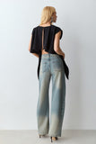 CALCA BAGGY JEANS VINTAGE CINTURA MEDIA COLEÇÃO VERÃO 27