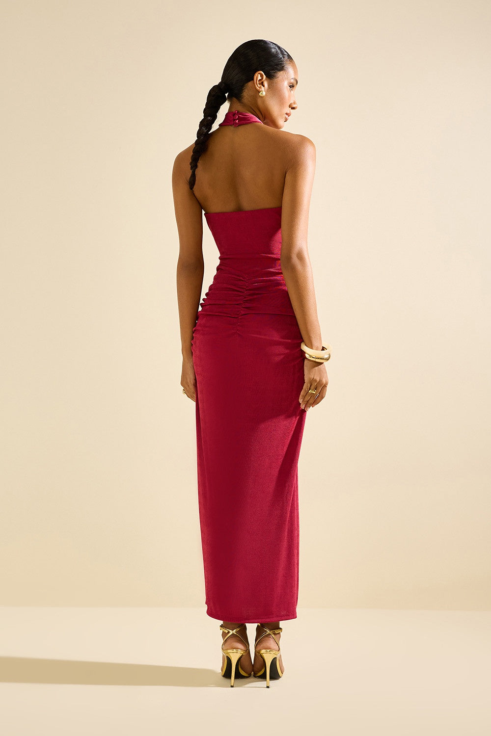 VESTIDO DRAPEADO LEDA COLEÇÃO VERÃO 26