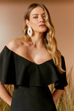 VESTIDO MIDI RECORTE BABADO COLEÇÃO VERÃO 26