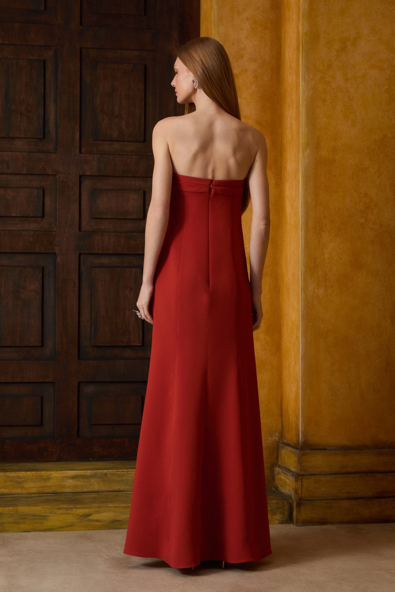 VESTIDO LONGO TOP PREGAS COLEÇÃO INVERNO 26